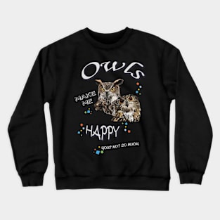 horned owls Crewneck Sweatshirt